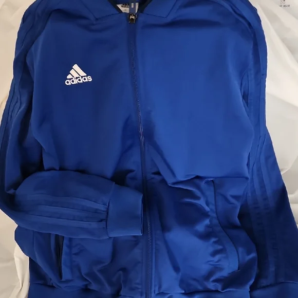 adidas Jackets Coats Adidas Royal Blue Zipup Jacket Poshmark